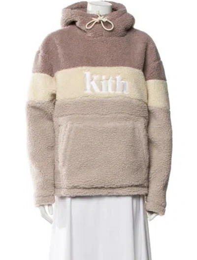 Pre-owned Kith Printed Faux Fur Jacket In Neutral