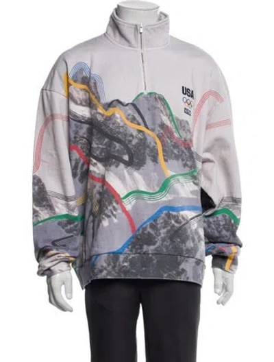 Pre-owned Kith Printed Jacket In White