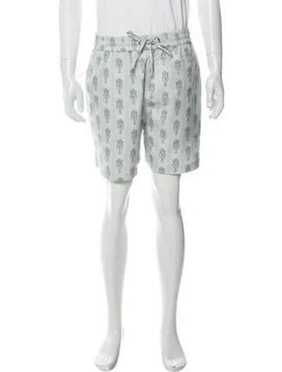 Pre-owned Kith Printed Jogger Shorts In Blue