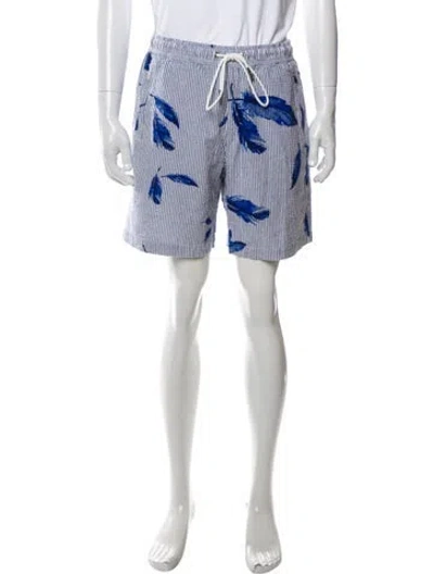 Pre-owned Kith Printed Jogger Shorts W/ Tags In Blue