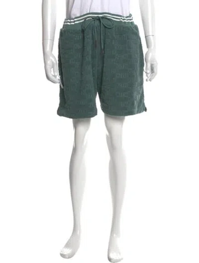 Pre-owned Kith Printed Jogger Shorts W/ Tags In Green