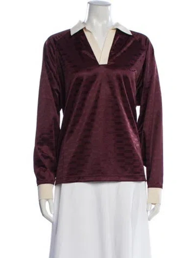 Pre-owned Kith Printed Long Sleeve Top In Brown