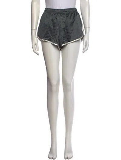 Pre-owned Kith Printed Mini Shorts In Black