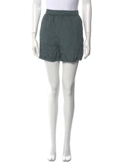 Pre-owned Kith Printed Mini Shorts In Blue