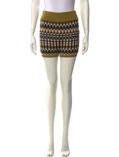 Pre-owned Kith Printed Mini Shorts In Neutral