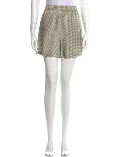 Pre-owned Kith Printed Mini Shorts In Yellow