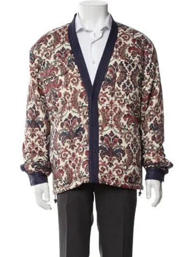 Pre-owned Kith Printed Trucker Jacket W/ Tags In Neutral