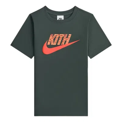 Kith (ps)  X Nike Tiger T-shirt 'black Spruce'
