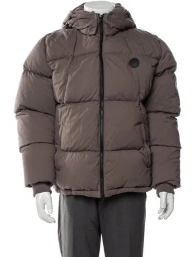 Pre-owned Kith Puffer Coat In Brown