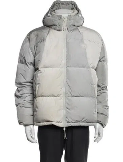 Pre-owned Kith Puffer Coat In Gray