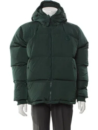 Pre-owned Kith Puffer Coat In Green