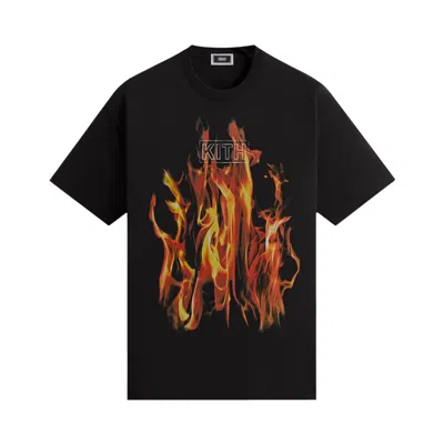 Pre-owned Kith Pyro Box Logo Vintage Tee 'black'