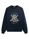 Kith Python-print Crew-neck Sweatshirt In Blue