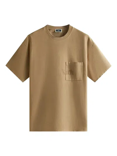 Kith Quinn Pocket T-shirt In Brown