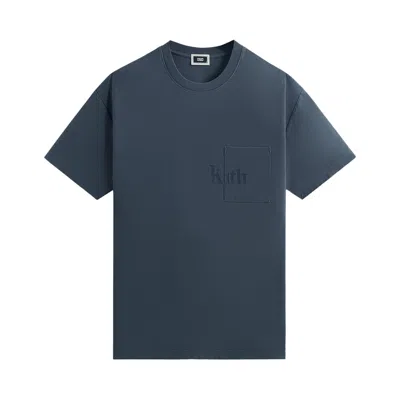 Pre-owned Kith Quinn Tee 'border' In Blue