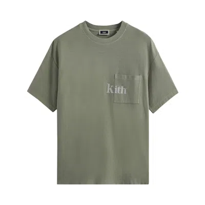 Pre-owned Kith Quinn Tee 'cavan' In Green