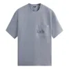 Kith Quinn Tee 'light Indigo' In Gray