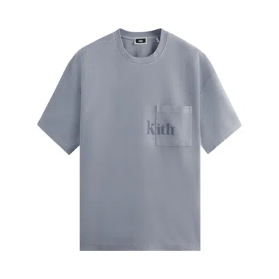 Pre-owned Kith Quinn Tee 'light Indigo' In Blue