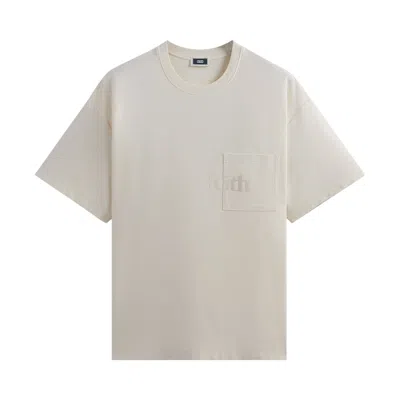Pre-owned Kith Quinn Tee 'sandrift' | Cream | Men's Size S In White