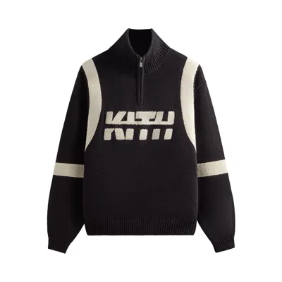 Pre-owned Kith Racer Quarter Zip Wyona Sweater 'black' | Men's Size L