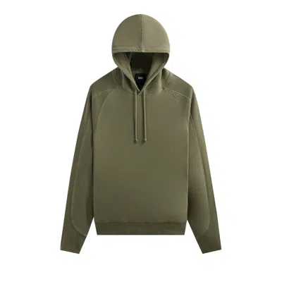 Pre-owned Kith Raglan Bleecker Hoodie 'flagstaff' | Green | Men's Size L