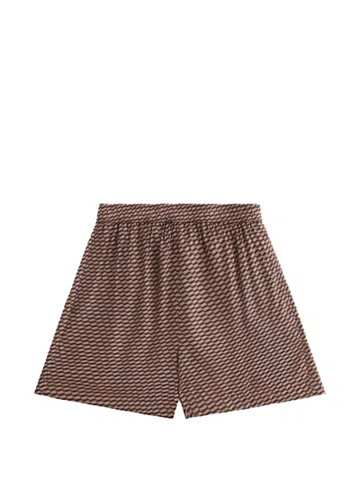 Kith Rayne Monogram-print Shorts In Multi