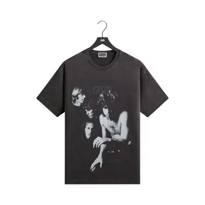 Pre-owned Kith Records For The Doors Light My Fire Vintage Tee 'black' | Men's Size L