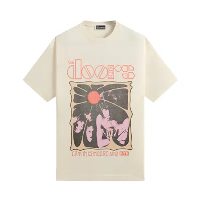 Pre-owned Kith Records For The Doors Live 1969 Vintage Tee 'sandrift' | Cream | Men's Size Xxl