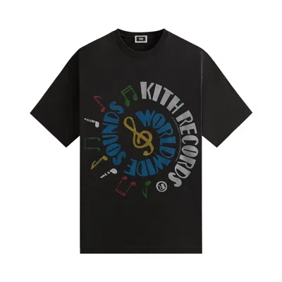 Pre-owned Kith Records Vintage Tee 'black' | Men's Size Xl