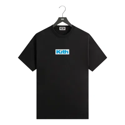 Kith Retro Logo Cotton T-shirt In Black