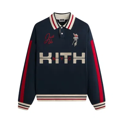 Pre-owned Kith Retro Nelson Collared Pullover 'nocturnal' | Black | Men's Size Xxl