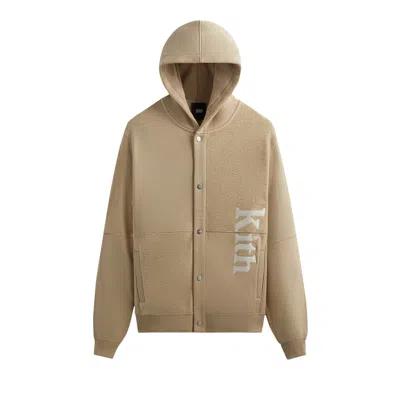 Pre-owned Kith Reverse Panelled Williams Vi Hoodie 'canvas' | Tan | Men's Size L