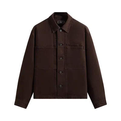 Pre-owned Kith Rex Denim Overshirt 'incognito' | Brown | Men's Size L