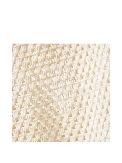 Kith Rhea Knitted-cropped T-shirt In Brown