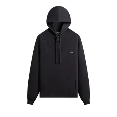 Pre-owned Kith Rib Neck Cropped Camden Hoodie 'black' | Men's Size Xl