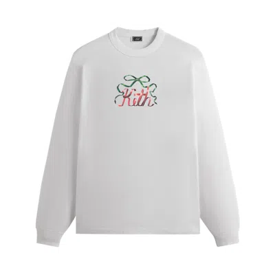 Pre-owned Kith Ribbon Long-sleeve Tee 'white' | Men's Size Xs