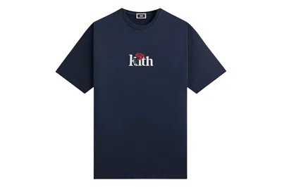 Pre-owned Kith Rose Serif Tee Nocturnal