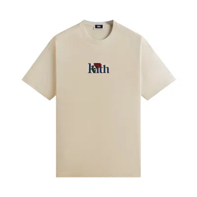 Pre-owned Kith Rose Serif Tee 'sandrift' | Tan | Men's Size S