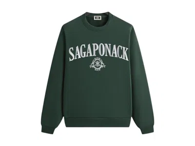 Pre-owned Kith Sagaponack Nelson Crewneck Sweatshirt In Stadium In Gray