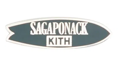 Pre-owned Kith Sagaponack Surfboard Pin In Stadium In Gray