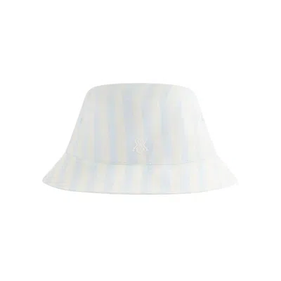 Pre-owned Kith Sandwashed Cupro Linen Dawson Bucket Hat 'light Indigo' | Blue | Men's Size Onesize