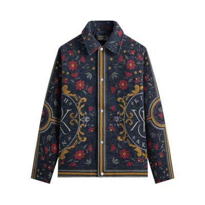 Pre-owned Kith Scarf Tapestry Coaches Jacket 'nocturnal' | Black | Men's Size M