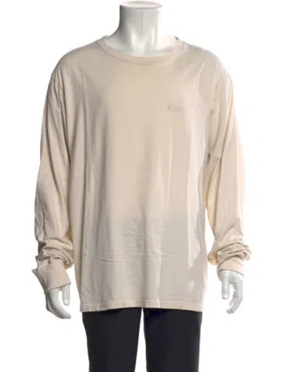 Pre-owned Kith Scoop Neck Long Sleeve T-shirt In Neutral