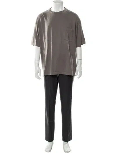 Pre-owned Kith Scoop Neck Short Sleeve T-shirt In Gray