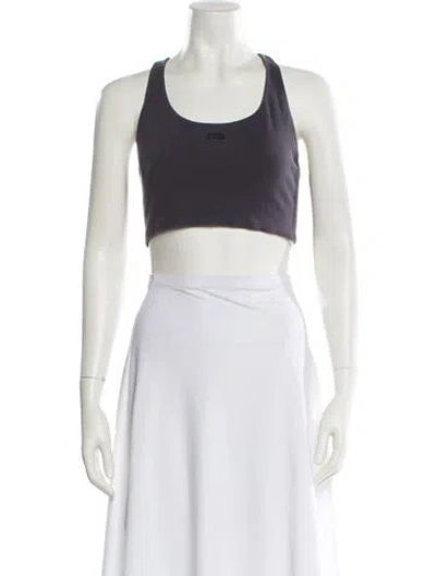Pre-owned Kith Scoop Neck Sleeveless Crop Top In Green