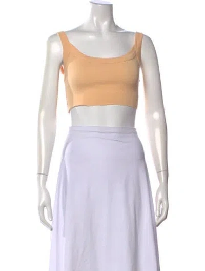 Pre-owned Kith Scoop Neck Sleeveless Crop Top In Neutral