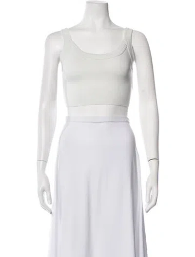 Pre-owned Kith Scoop Neck Sleeveless Crop Top W/ Tags In Blue