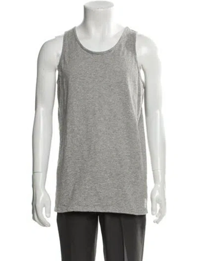 Pre-owned Kith Scoop Neck Sleeveless T-shirt In Gray