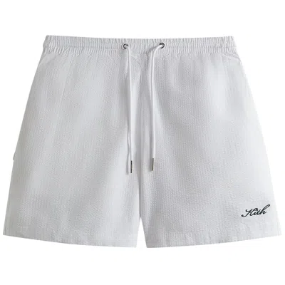 Pre-owned Kith Seersucker Active Short 'white'