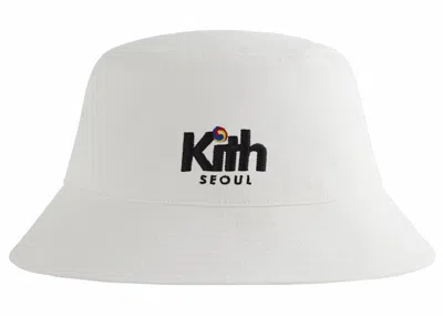 Pre-owned Kith Seoul Dawson Bucket Hat In White